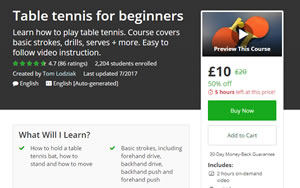 table tennis lessons