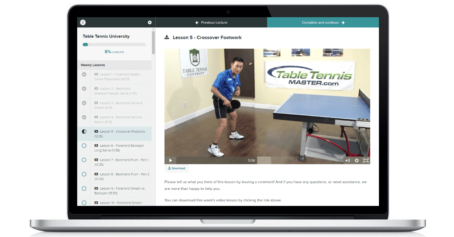 Table tennis University