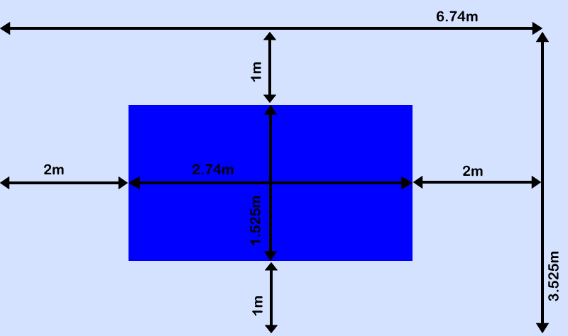 To choose the right table tennis table size for you