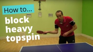 How to block heavy topspin