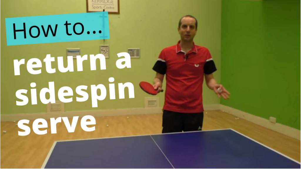 How to do a reverse sidespin serve