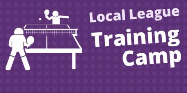 Table tennis training camp for local league players