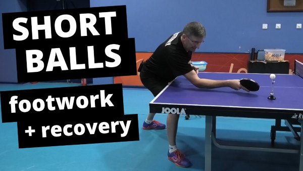 Footwork and recovery for short balls