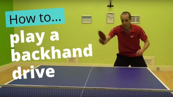 Backhand drive - basic technique