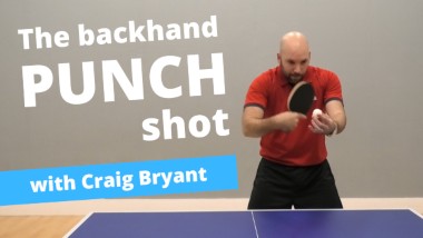 Hit winners with the backhand punch shot