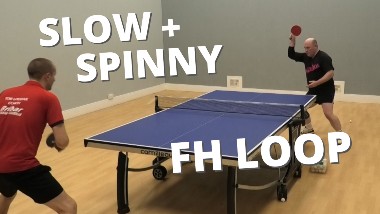 How to do a slow + spinny forehand loop