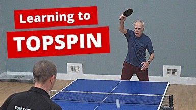 How to progress from drive to topspin