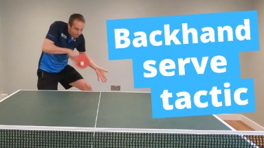 Very effective backhand serve tactic