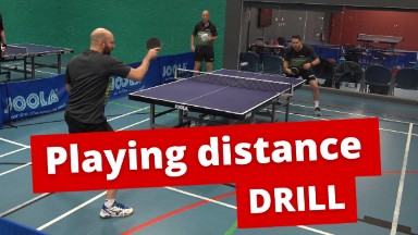 Playing distance training drill