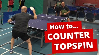 How to play high quality counter-topspins close to the table