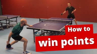 What is the most effective way of winning points in table tennis?