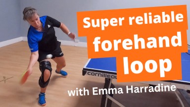 Super reliable forehand loop technique